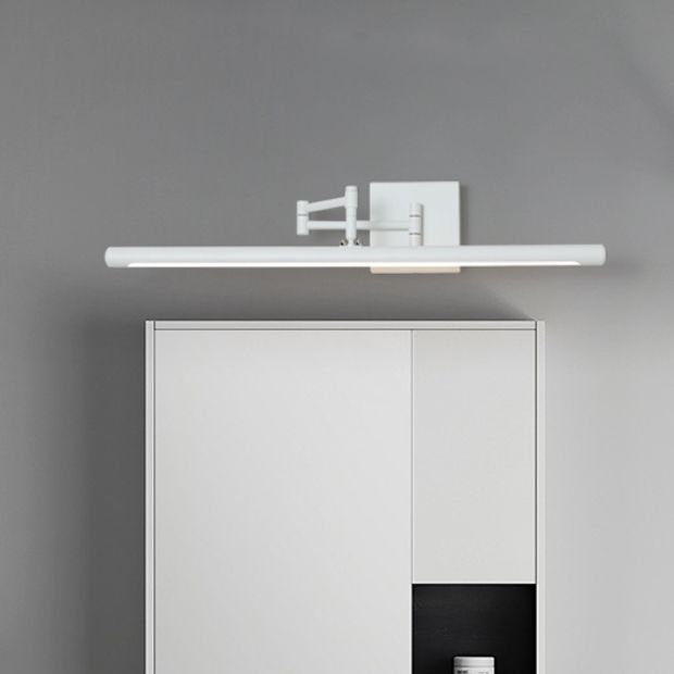 Edge Verstellbare Spiegelfront Waschtisch-Wandleuchte, Metall, 40/60/80CM Lang - Lumpaz
