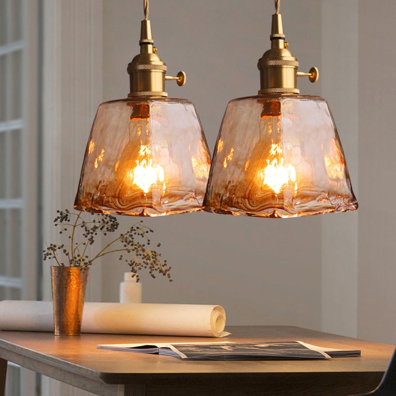 Levy Messing Glas Pendelleuchten - Lumpaz