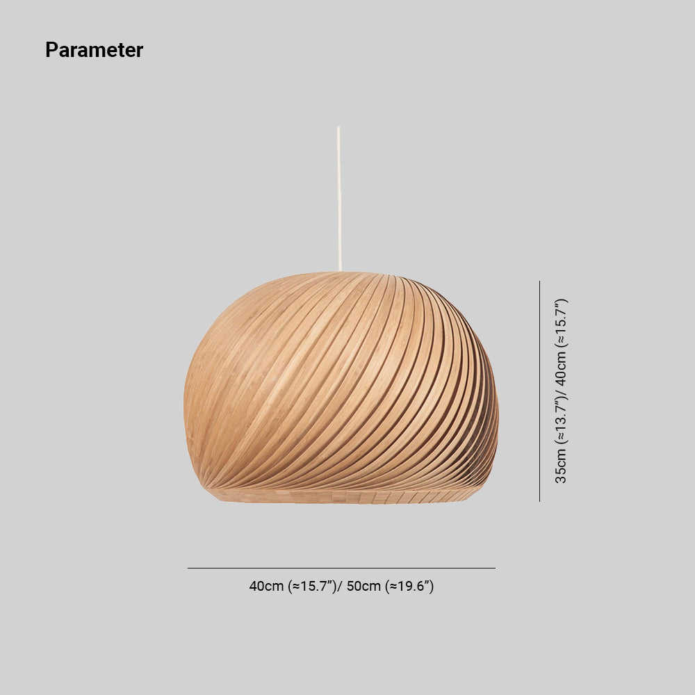 Ozawa Holz Pendelleuchte 2 Farbe, ∅40/50cm - Lumpaz