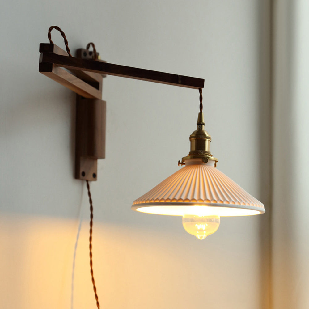 Ozawa Vintage Wandlampe klappbar 3 Farben, Holz - Lumpaz