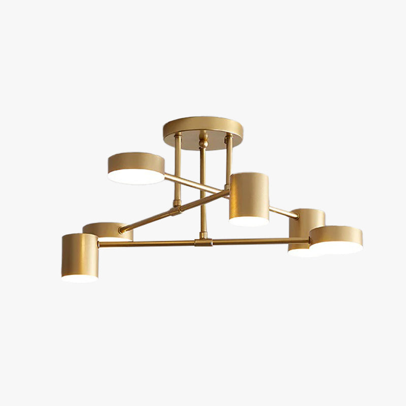 Moderne Kreis-Design Deckenleuchte aus Metall für Wohnzimmer, Schlafzimmer - Lumpaz