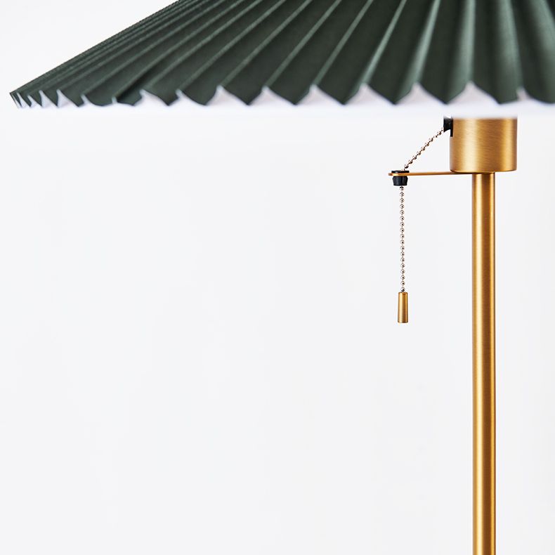 Ozawa Plissierte Stativ-Stehleuchte, Holz & Stoff, 150CM Lang - Lumpaz