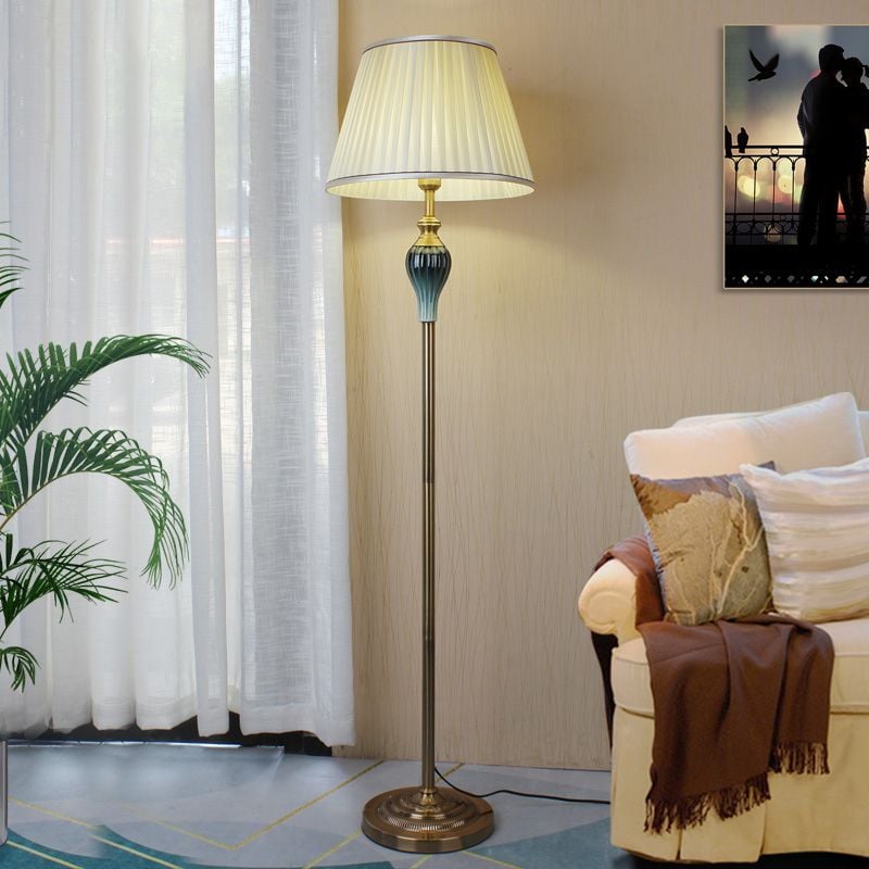 Eryn Stehlampe, Metall & Textil, 152CM Lang - Lumpaz