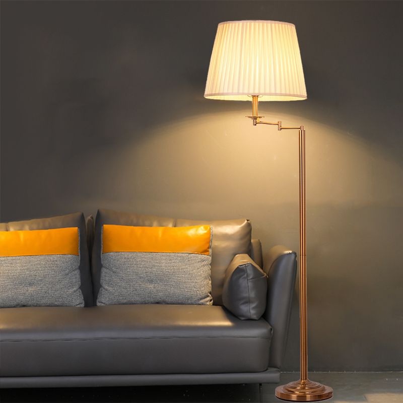 Eryn Trommel Form Stehleuchte, Metall & Stoff, 155CM Lang - Lumpaz