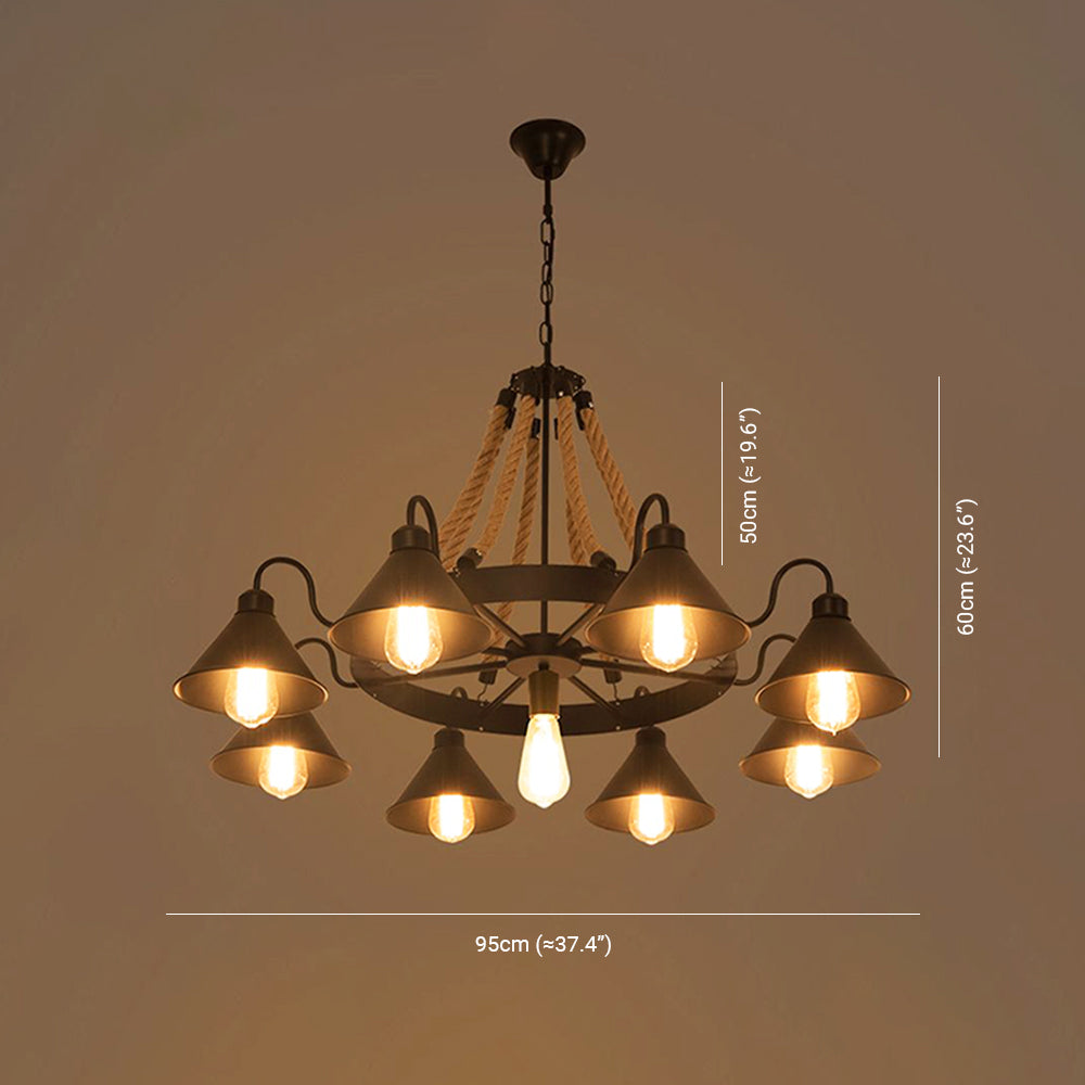 Alessio Pendelleuchte, 9/17-flammig - Lumpaz