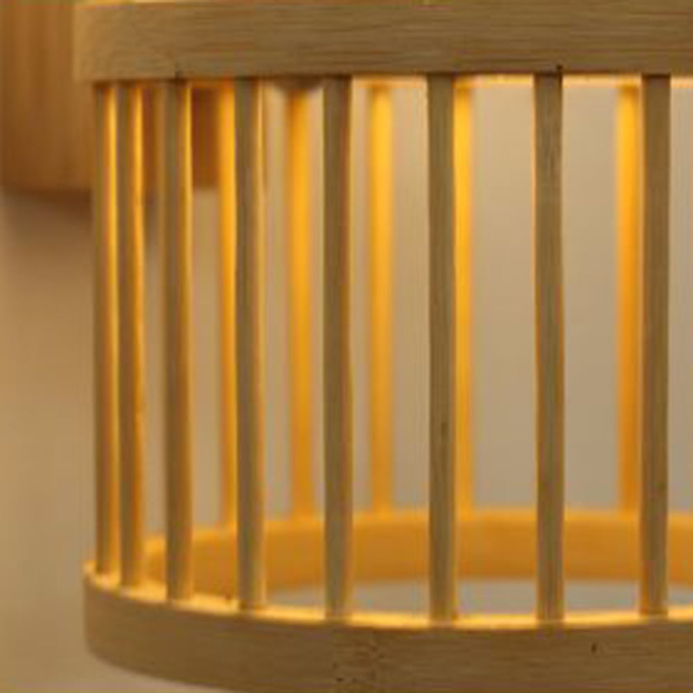 Muto Bamboo Weben Wandleuchte, 4 Stile - Lumpaz