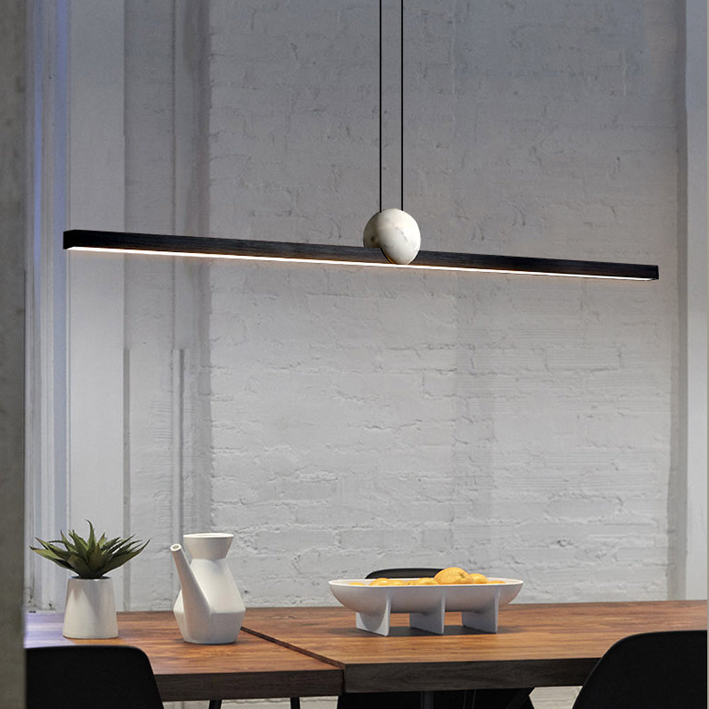 Edge Pendelleuchte 2 Farben, Metall & Marmor, 90/120/150cm - Lumpaz