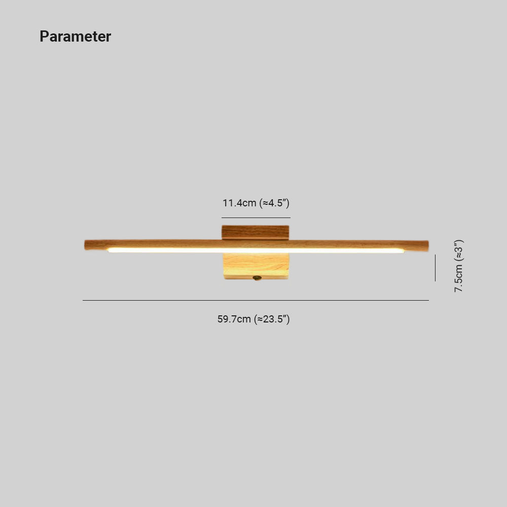 Ozawa Spiegelfront Waschtisch-Wandleuchte, L60CM - Lumpaz