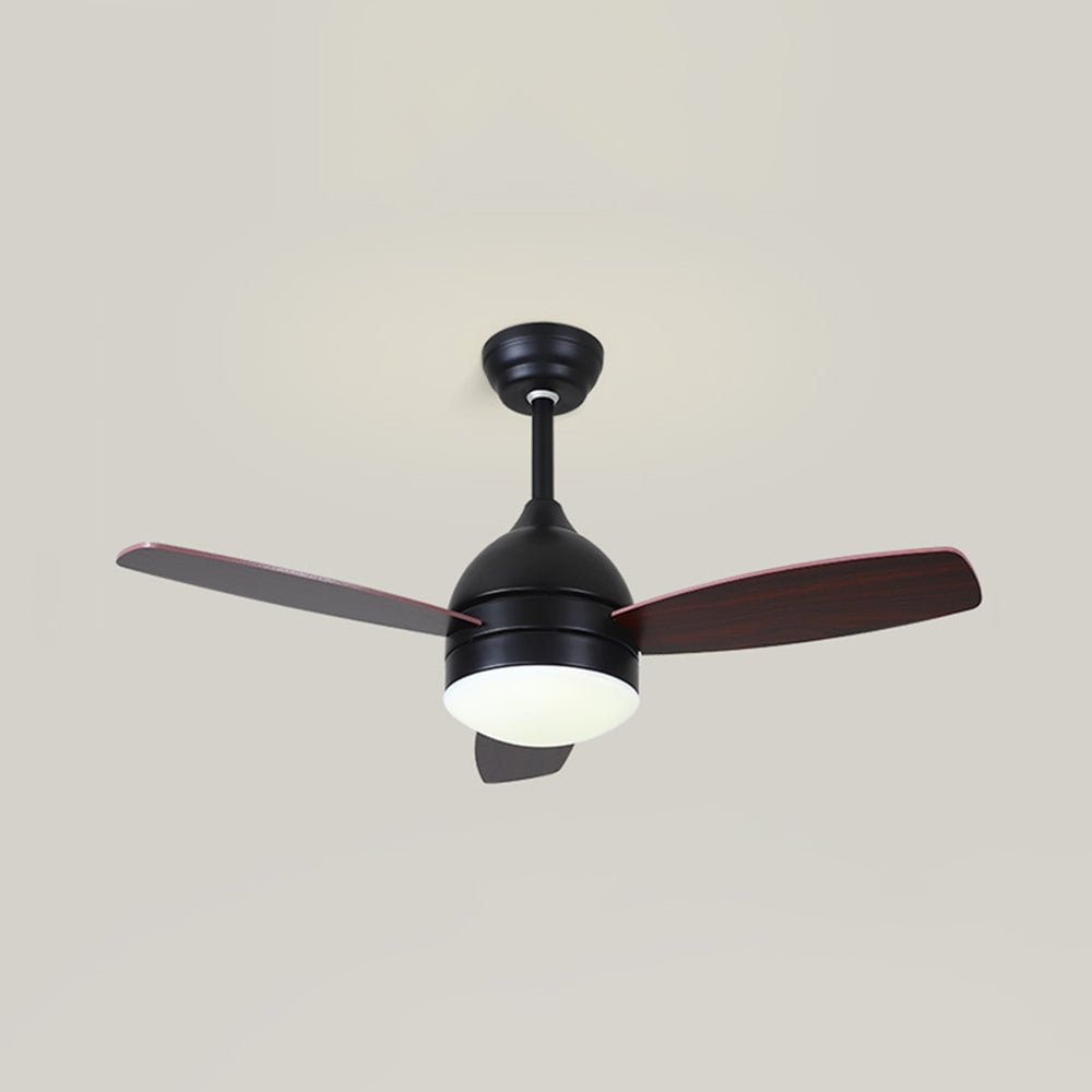Haydn 3-Blatt-Deckenventilator mit Beleuchtung, Metall & Holz, 2 Farbe, ∅107CM - Lumpaz