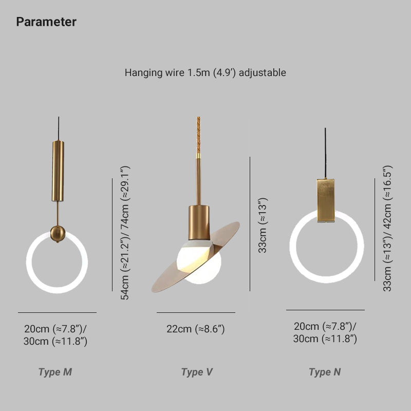 Cooley Pendelleuchte 3 Stile - Lumpaz