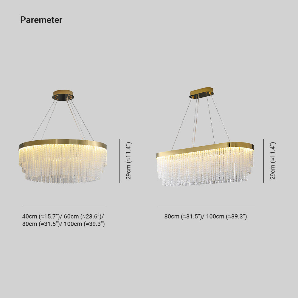 Colon Quasten Pendelleuchte Farbtemperatur umschaltbar, ∅40/60/80/100cm - Lumpaz