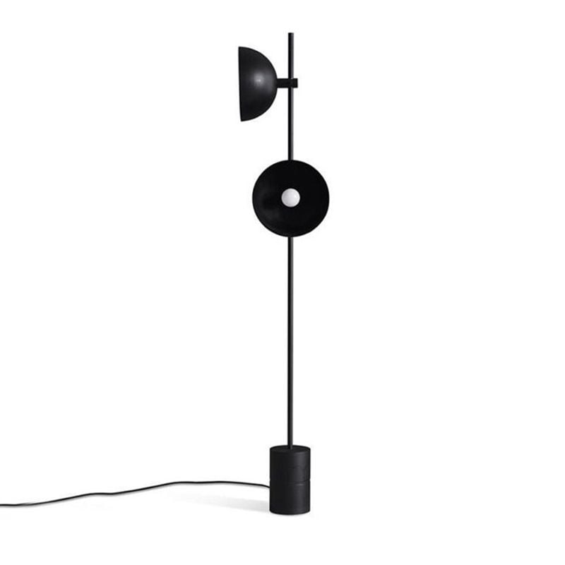 Salgado Schwarze Stehleuchte 2-flammig, Metall, 160CM Lang - Lumpaz