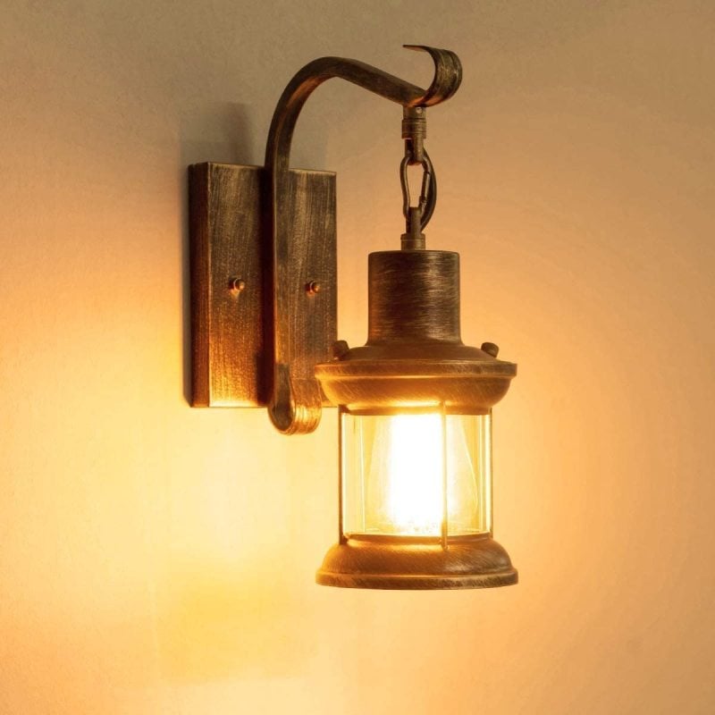 Alessio Industrielle Retro Innen Wandleuchte aus Glas - Lumpaz