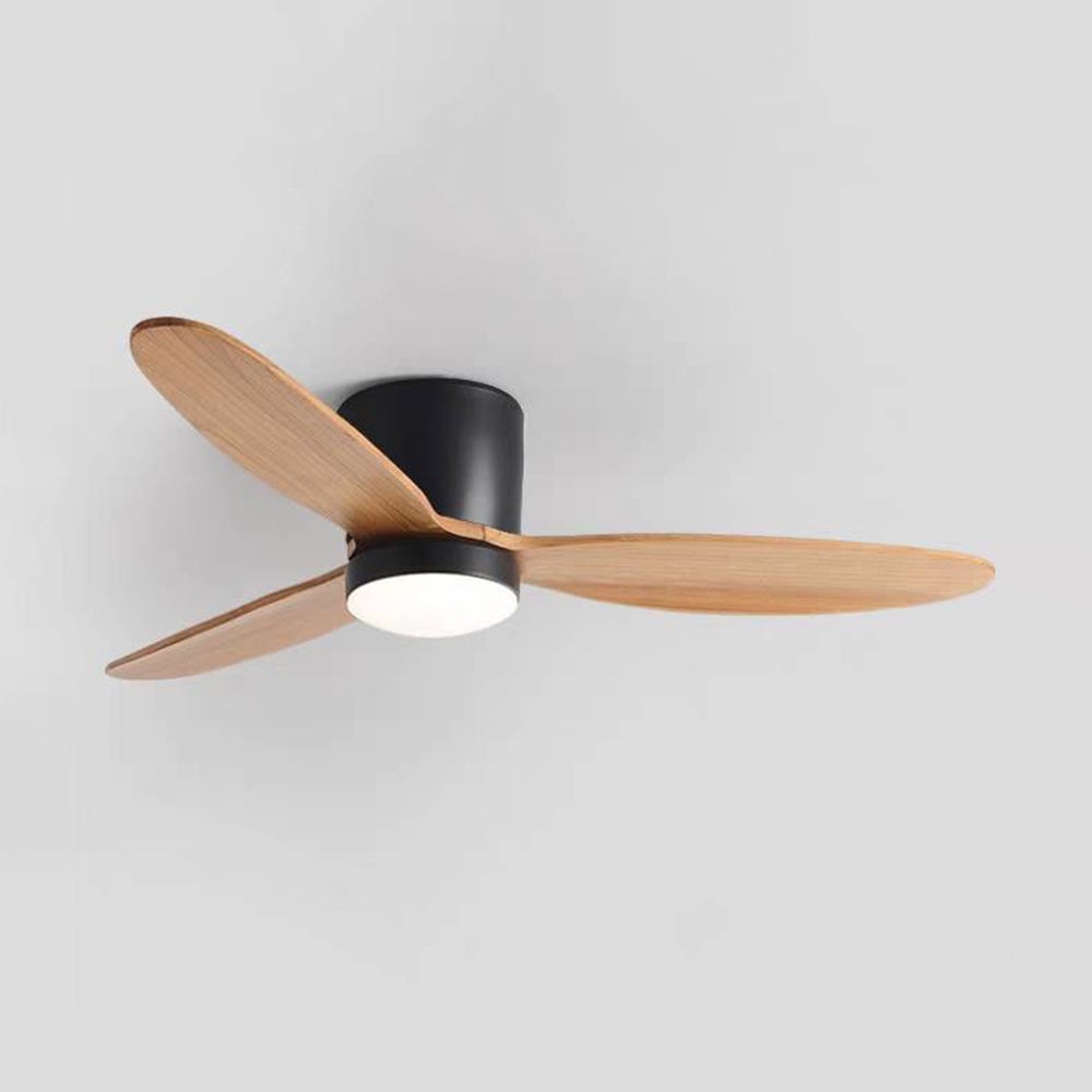 Walters 3-Blatt Deckenventilator mit Beleuchtung, Schwarz, 2 Farbe, ∅115CM - Lumpaz