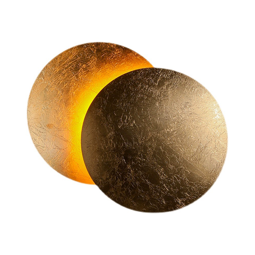 Modern Round Circle Creative Rotating Wall Light - Lumpaz