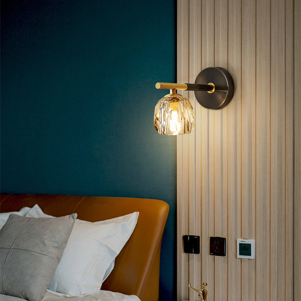 Luxury Copper Ball 1-Light Wall Sconce - Lumpaz
