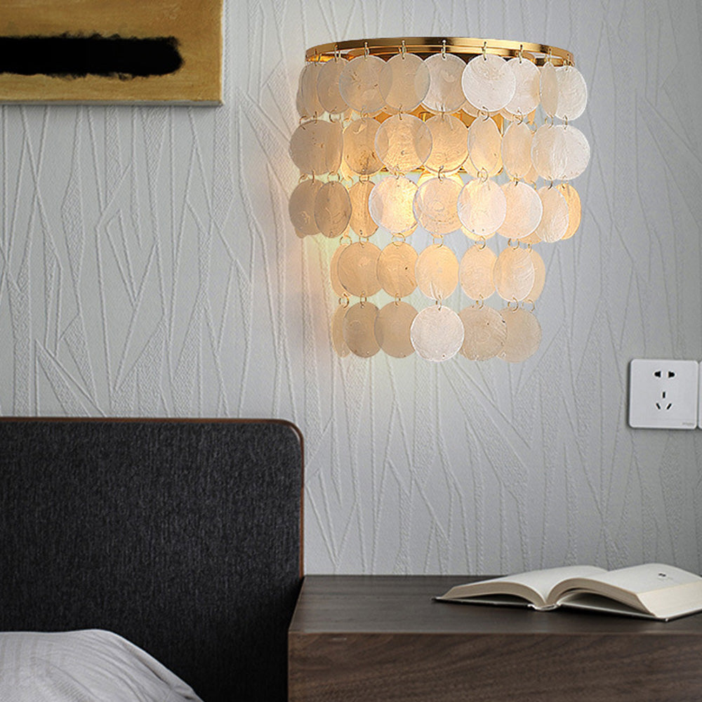Nordic Modern Minimalist Shell Aisle Wall Lamp - Lumpaz