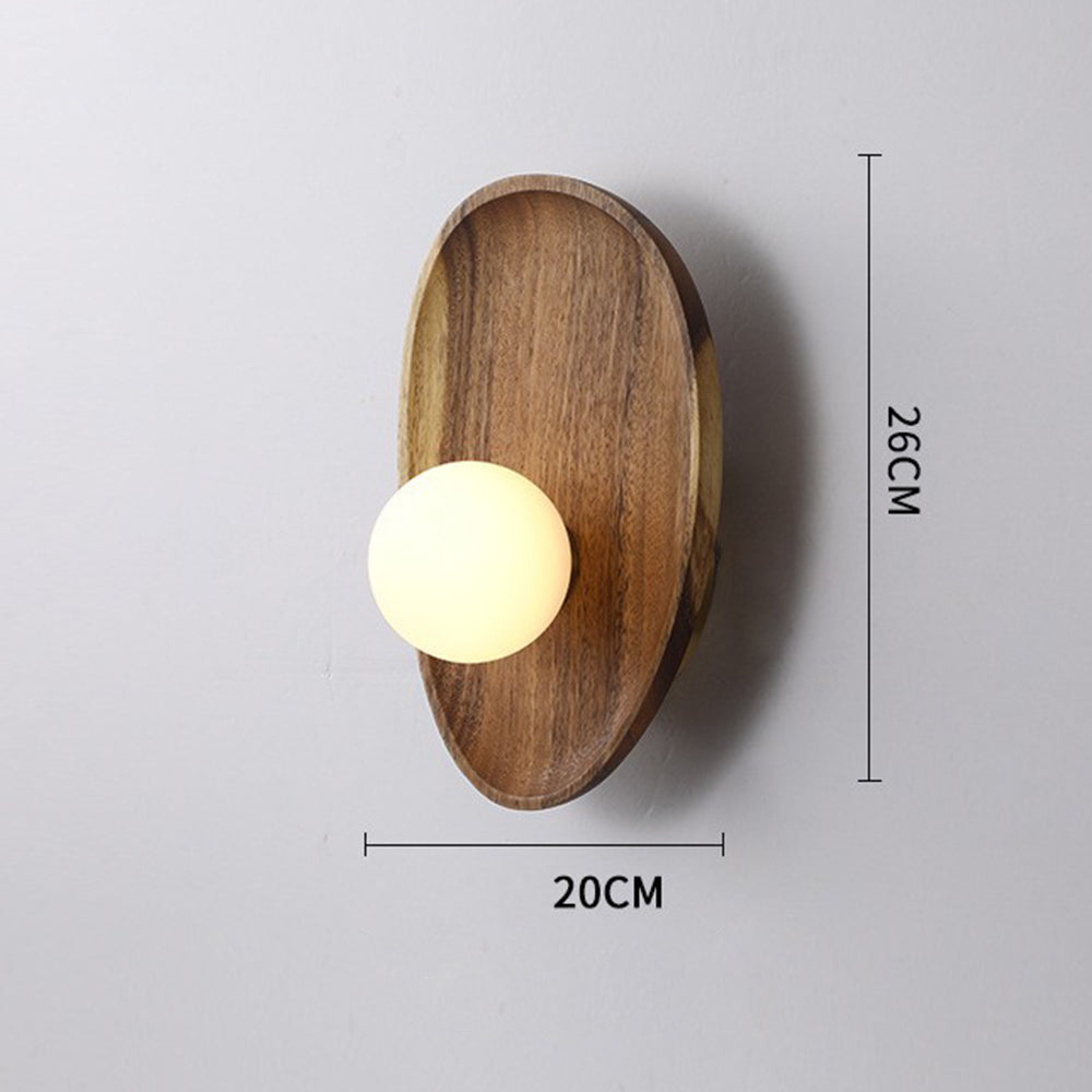 Minimalist Solid Wood Wall Sconce - Lumpaz