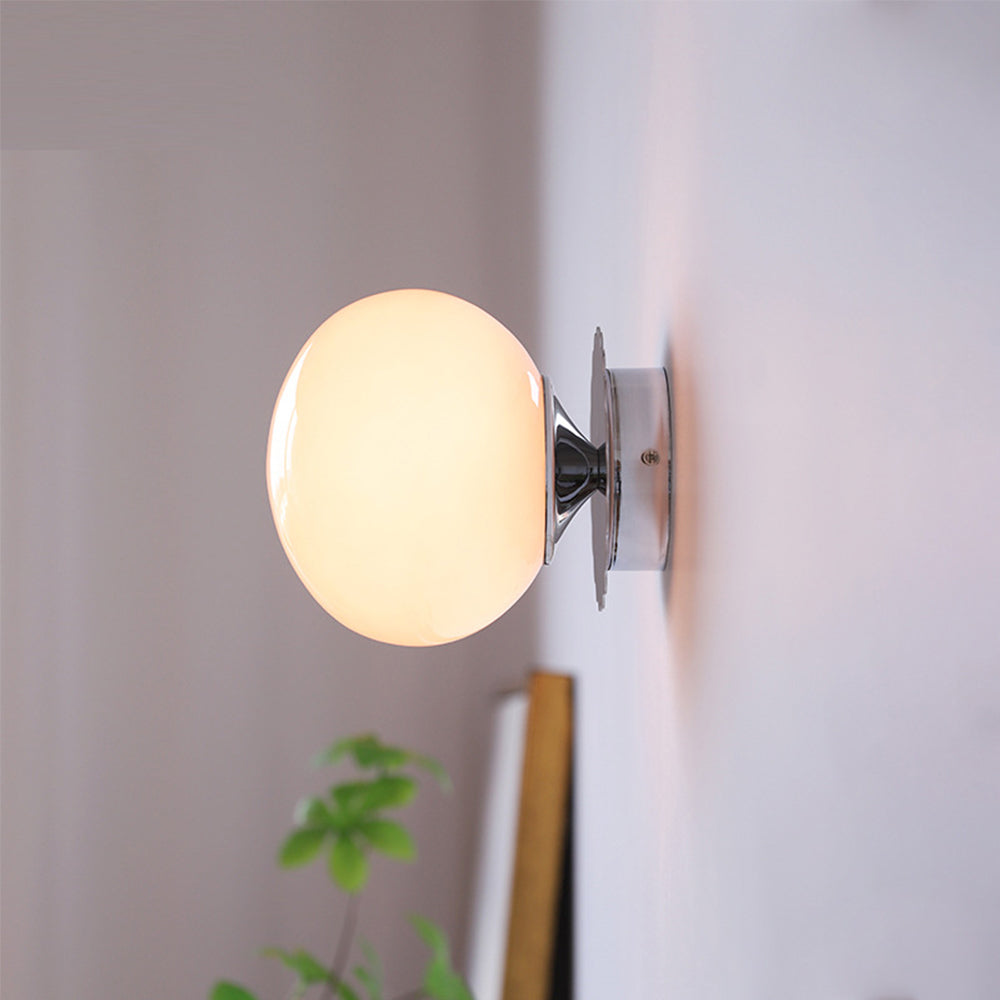 Vintage Glass Round Head Wall Sconce - Lumpaz