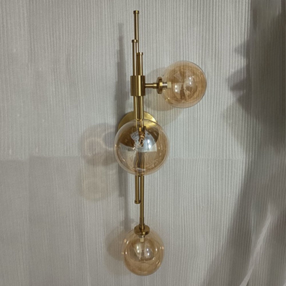 Vintage Ball 3 Heads Glass Wall Lamp - Lumpaz