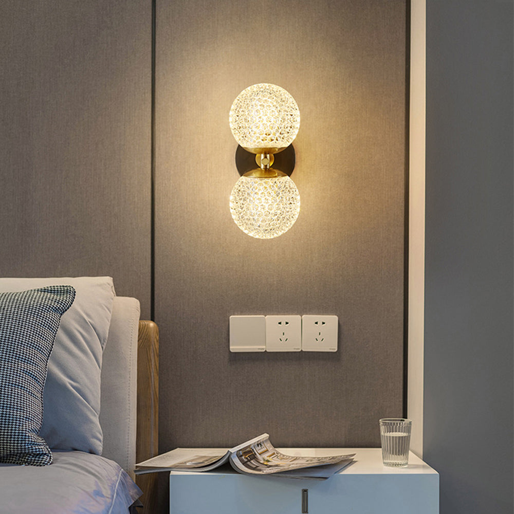 Luxury Copper Ball 1-Light Wall Sconce - Lumpaz
