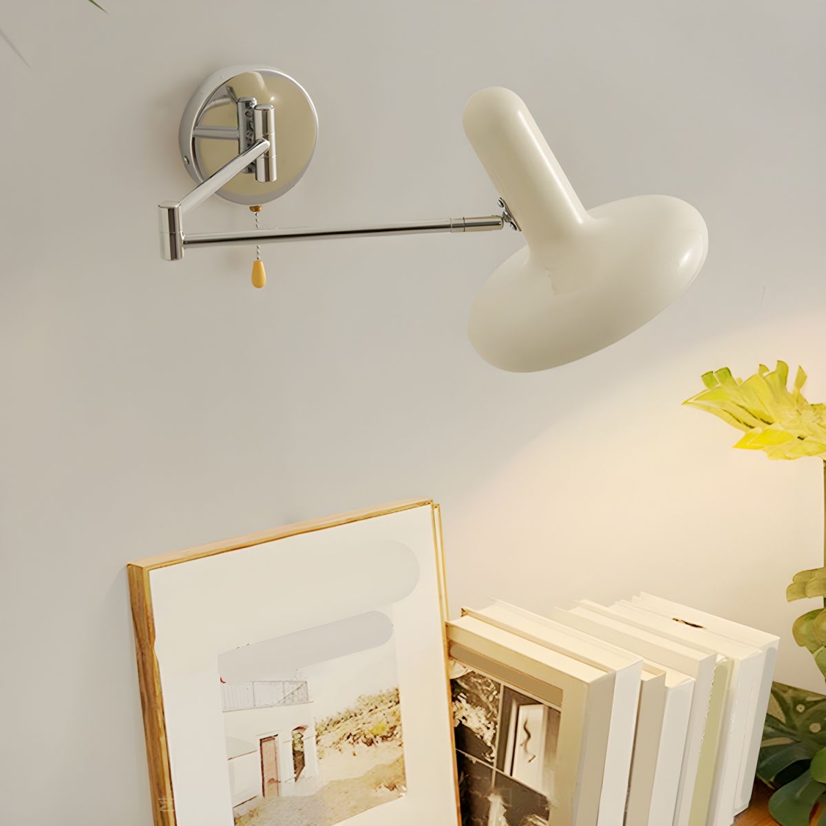 Retro Capsule White Swing Arm Wall Lamp - Lumpaz