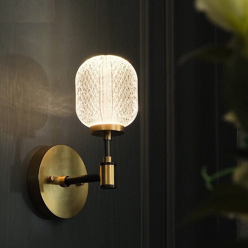 Antique Brass Gold Wall Light - Lumpaz