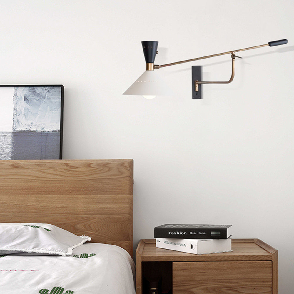 Modern Metal Cone Shade Wall Lamp - Lumpaz
