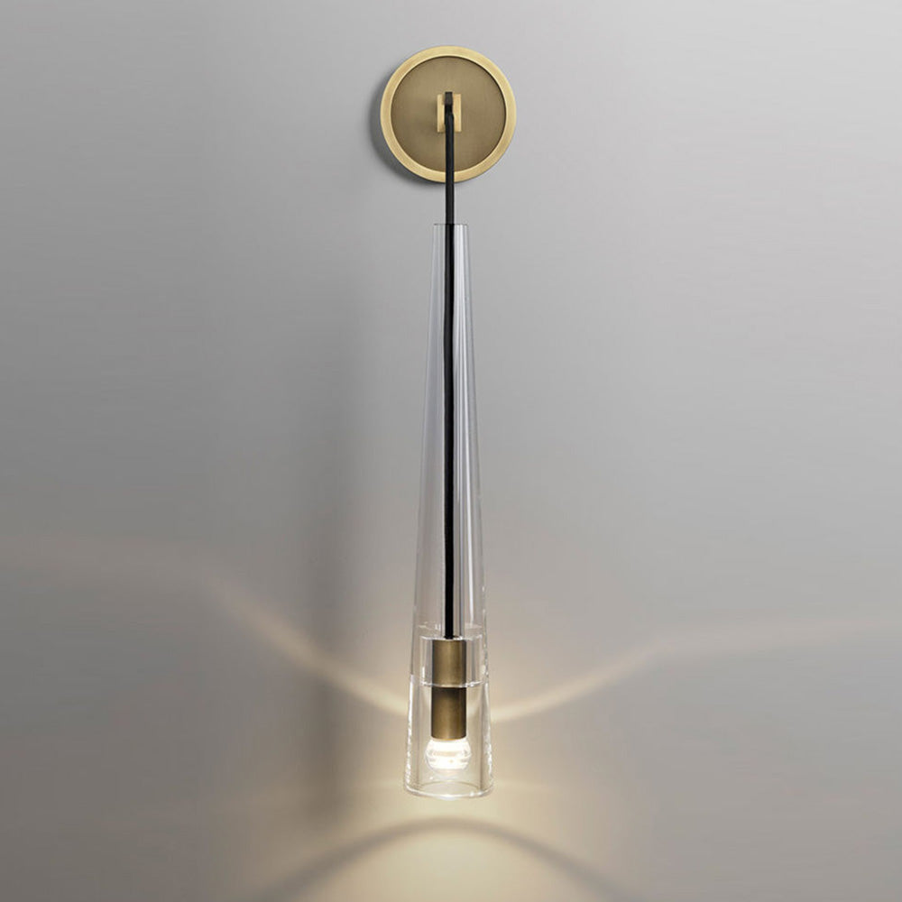 Modern Black Golden Hanging Suspended Wall Light - Lumpaz