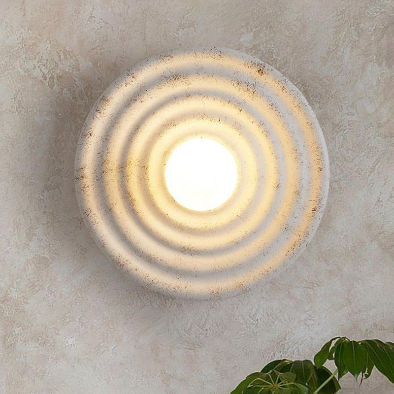 Wabi-sabi Round Circle Indoor Wall Lamp - Lumpaz