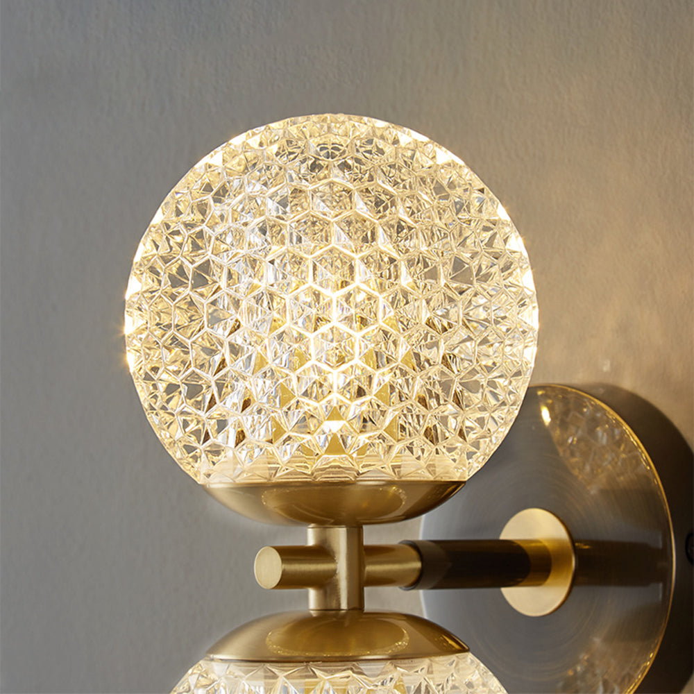 Luxury Copper Ball 1-Light Wall Sconce - Lumpaz