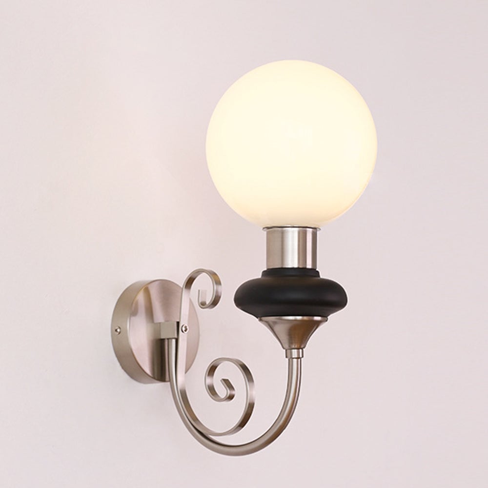 French Retro Glass 1-Light Wall Sconce - Lumpaz