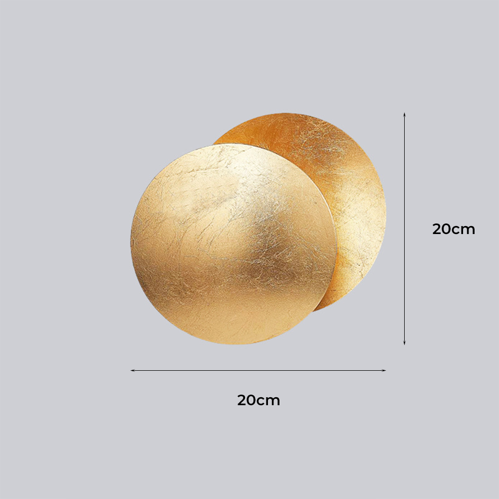 Modern Round Circle Creative Rotating Wall Light - Lumpaz