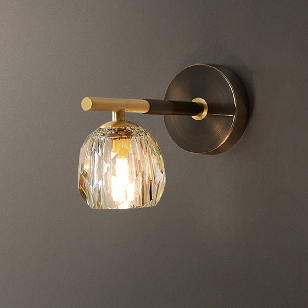 Luxury Copper Ball 1-Light Wall Sconce - Lumpaz