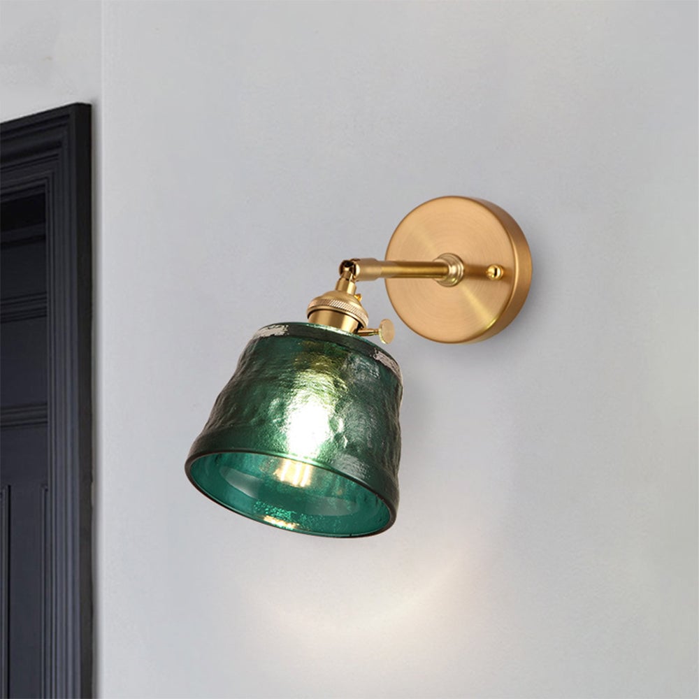 Vintage Glass Adjustable Wall Sconce - Lumpaz