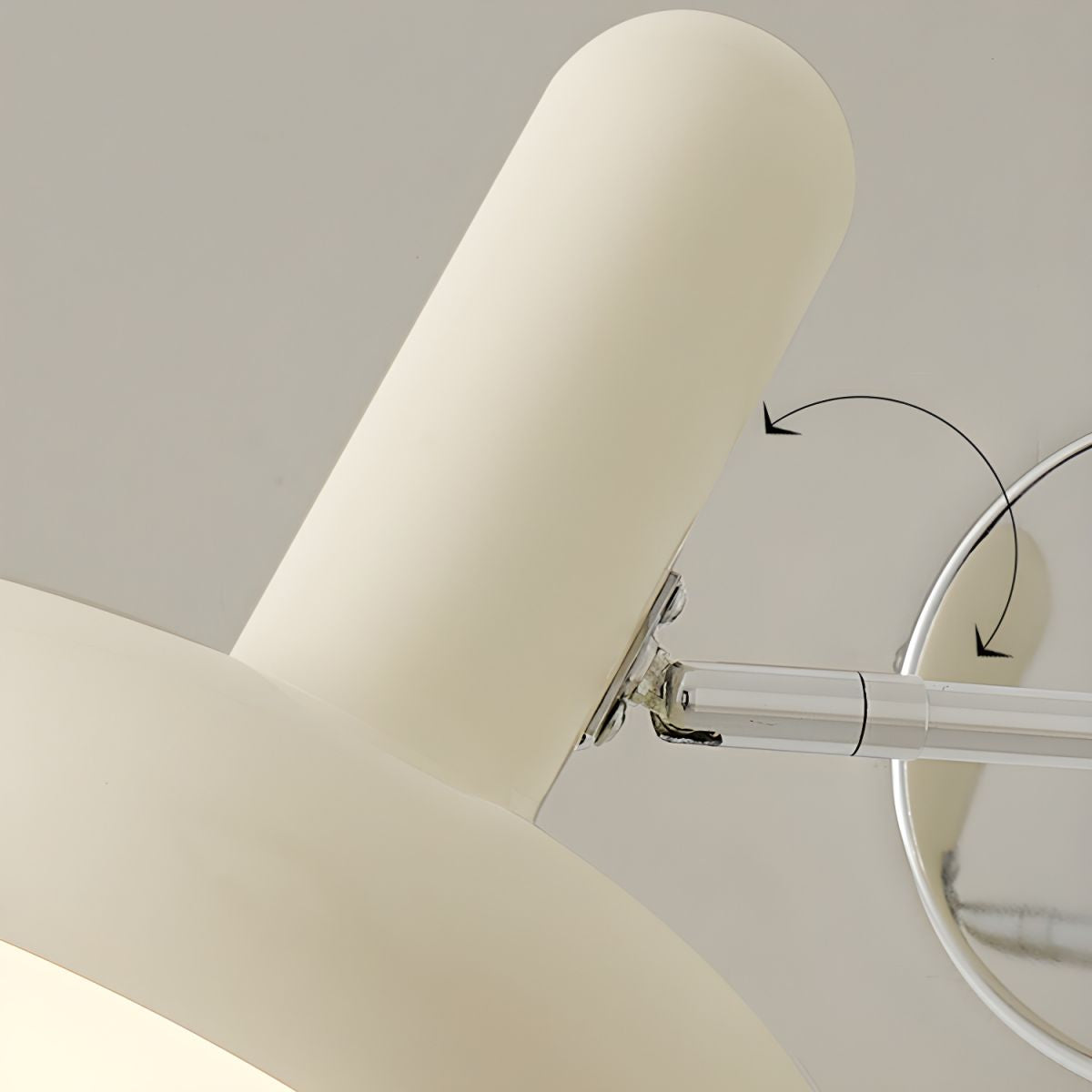 Retro Capsule White Swing Arm Wall Lamp - Lumpaz