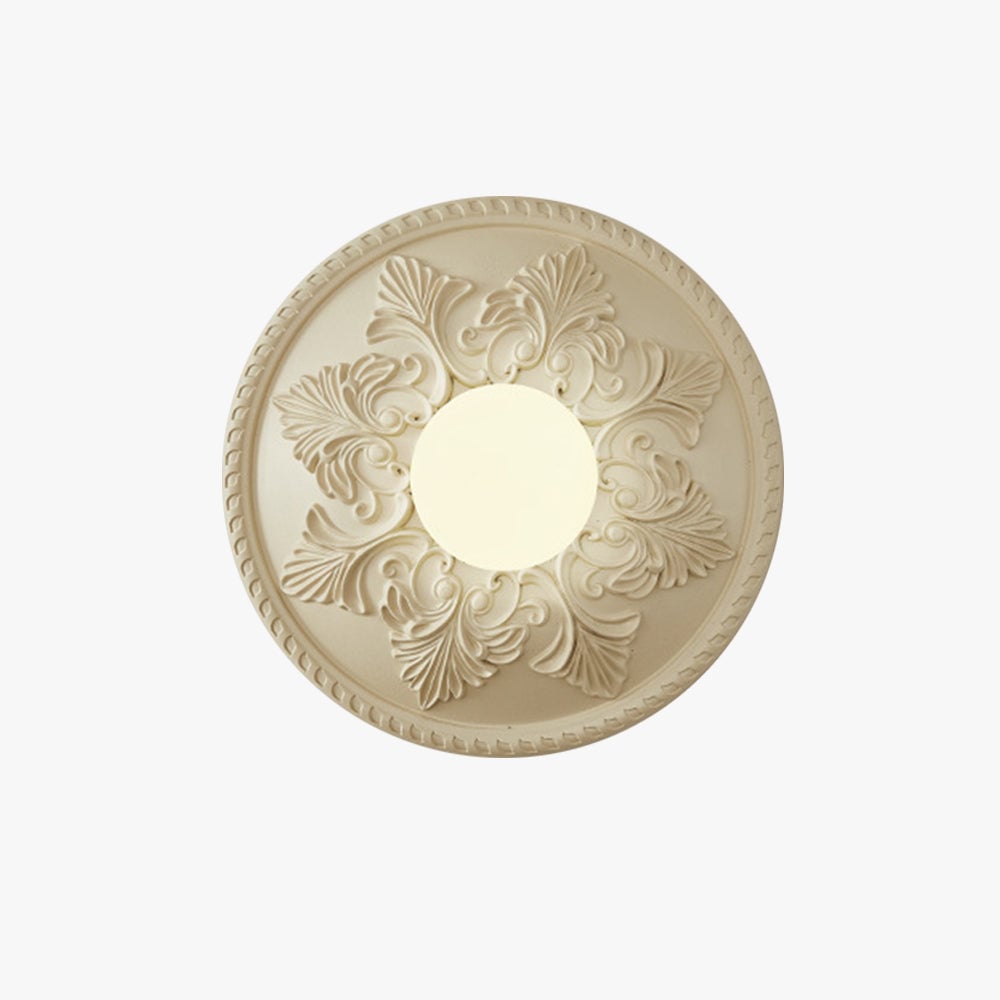 French Style Glass Milky Coffee Wall Light Sconces - Lumpaz