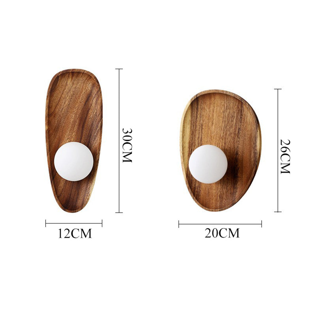 Minimalist Solid Wood Wall Sconce - Lumpaz