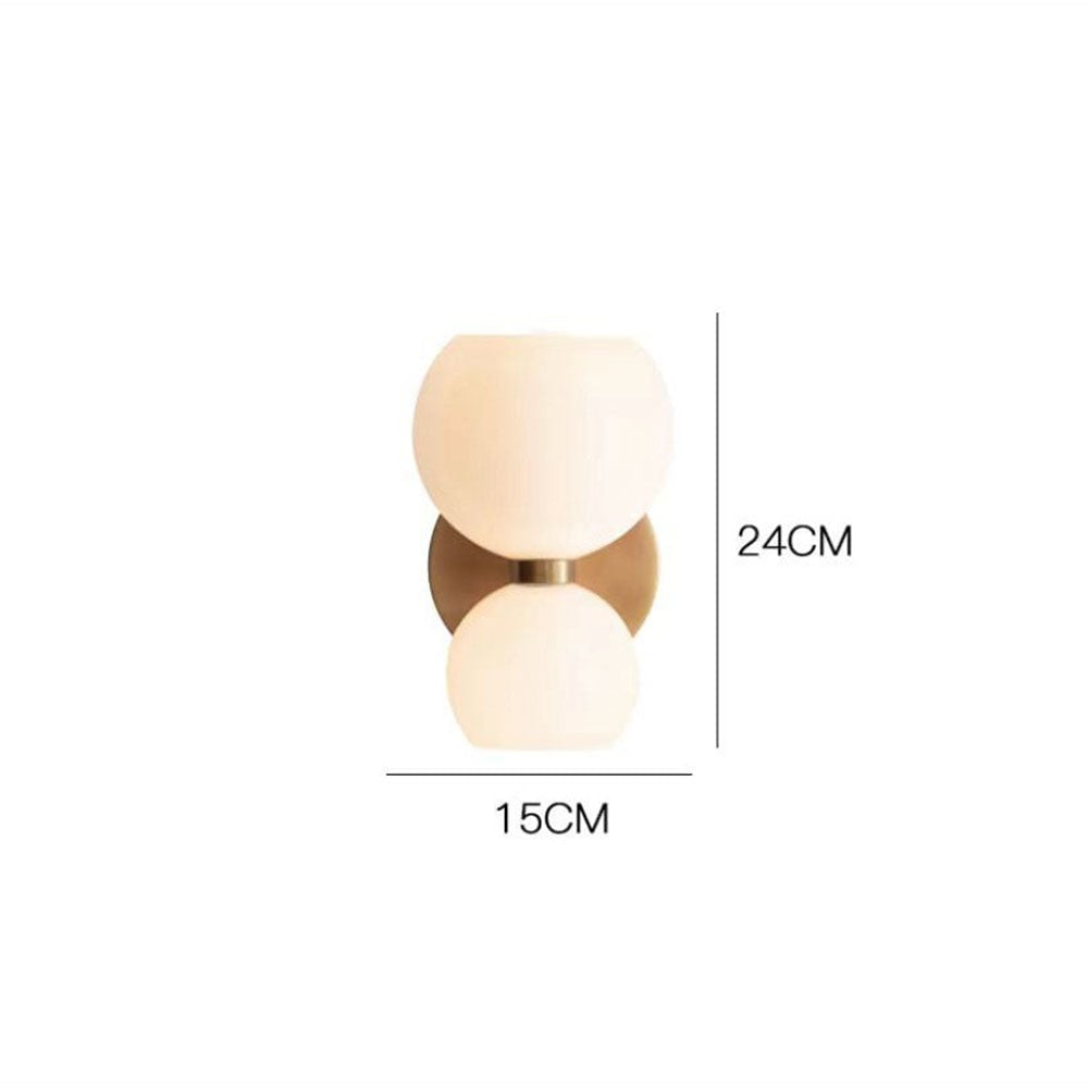 Creative Modern 2 Heads Glass Wall Lamp - Lumpaz
