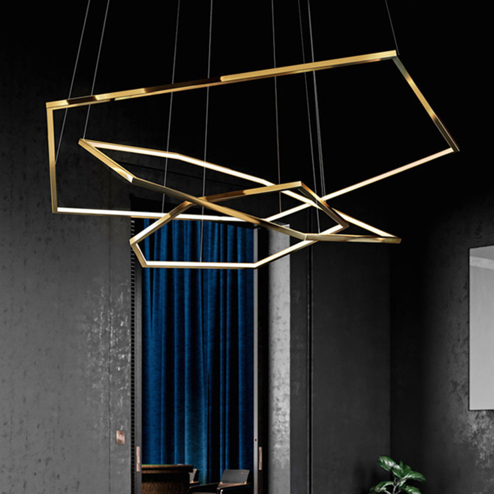 Modern Chic Geometric Polygon Pendant Light - Lumpaz