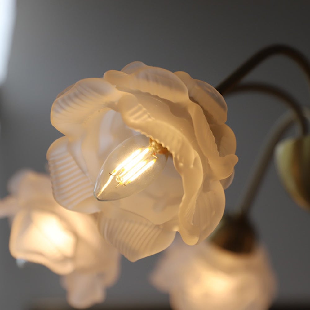 Modern French Retro Copper White Chandelier - Lumpaz