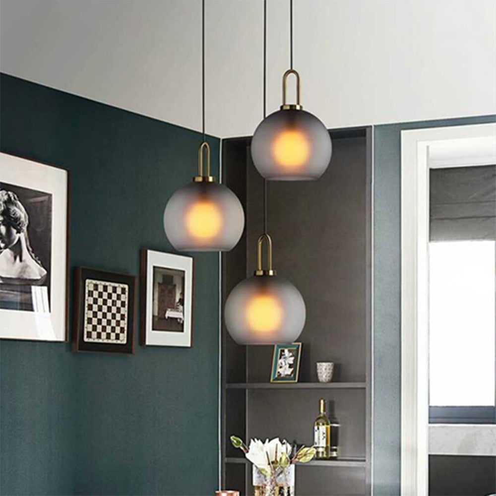 Modern Glass Living Room Pendant Light - Lumpaz