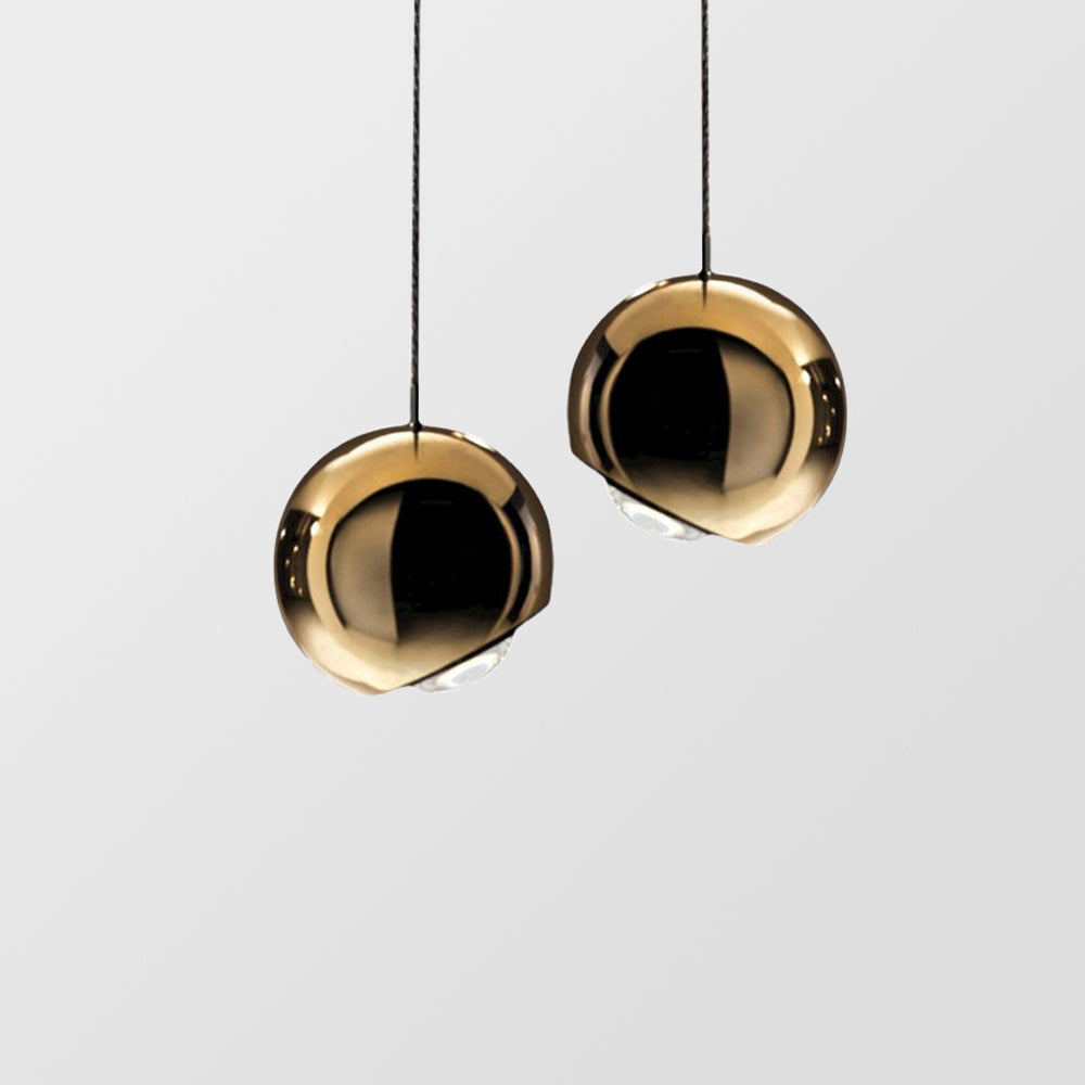 Mid-century Mirror Ball LED Pendant Light - Lumpaz