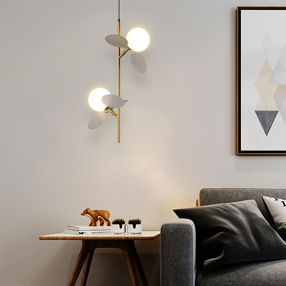 Glass Lampshade Chandelier Personality Art PVC Pendant Light - Lumpaz