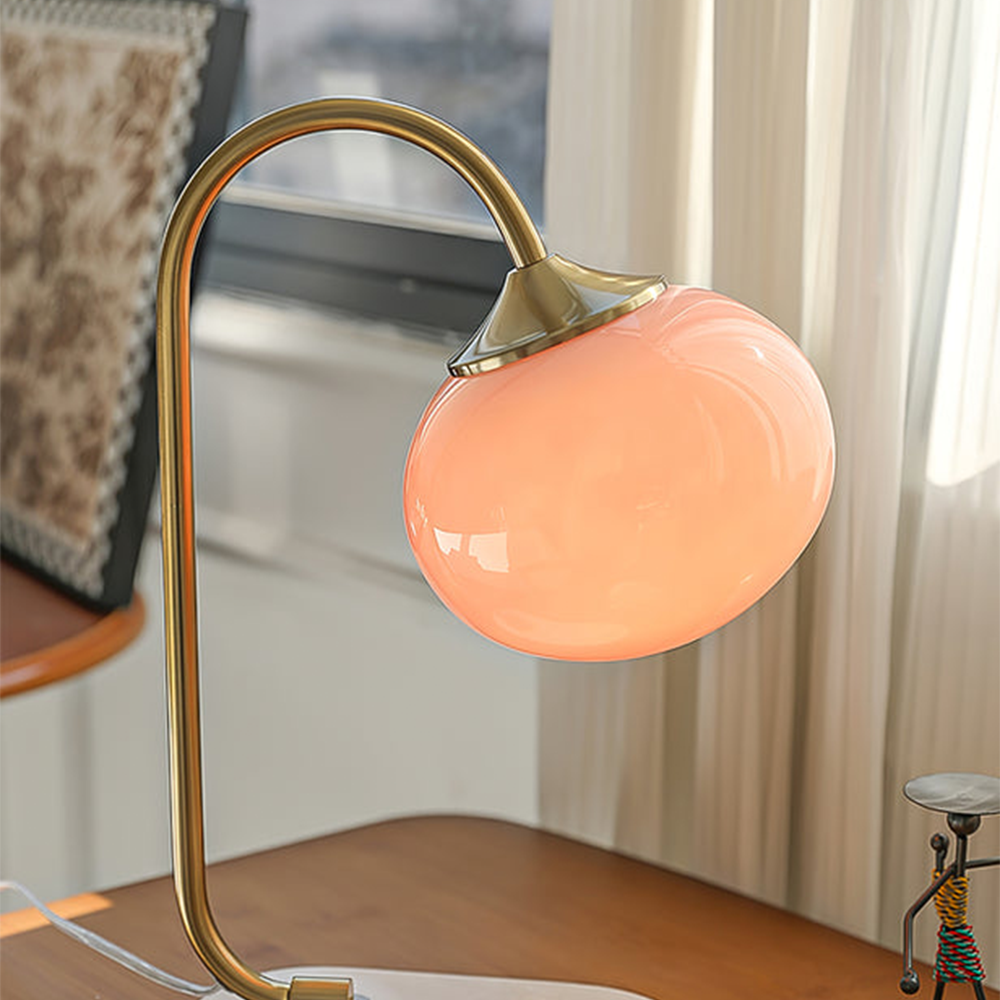 Marshmallow Metal Glass Table Lamp - Lumpaz