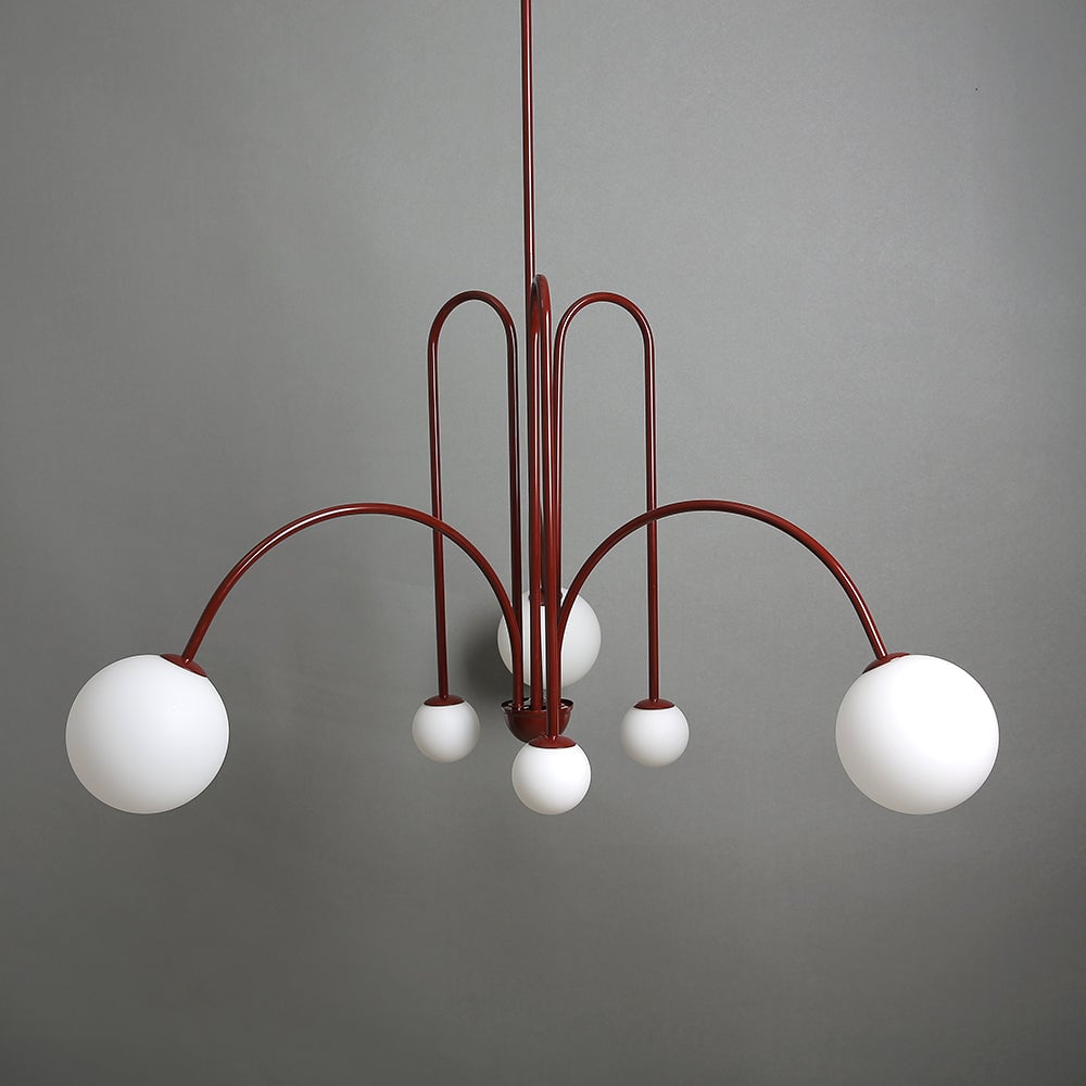 Art Deco Glass Ball Chandelier - Lumpaz