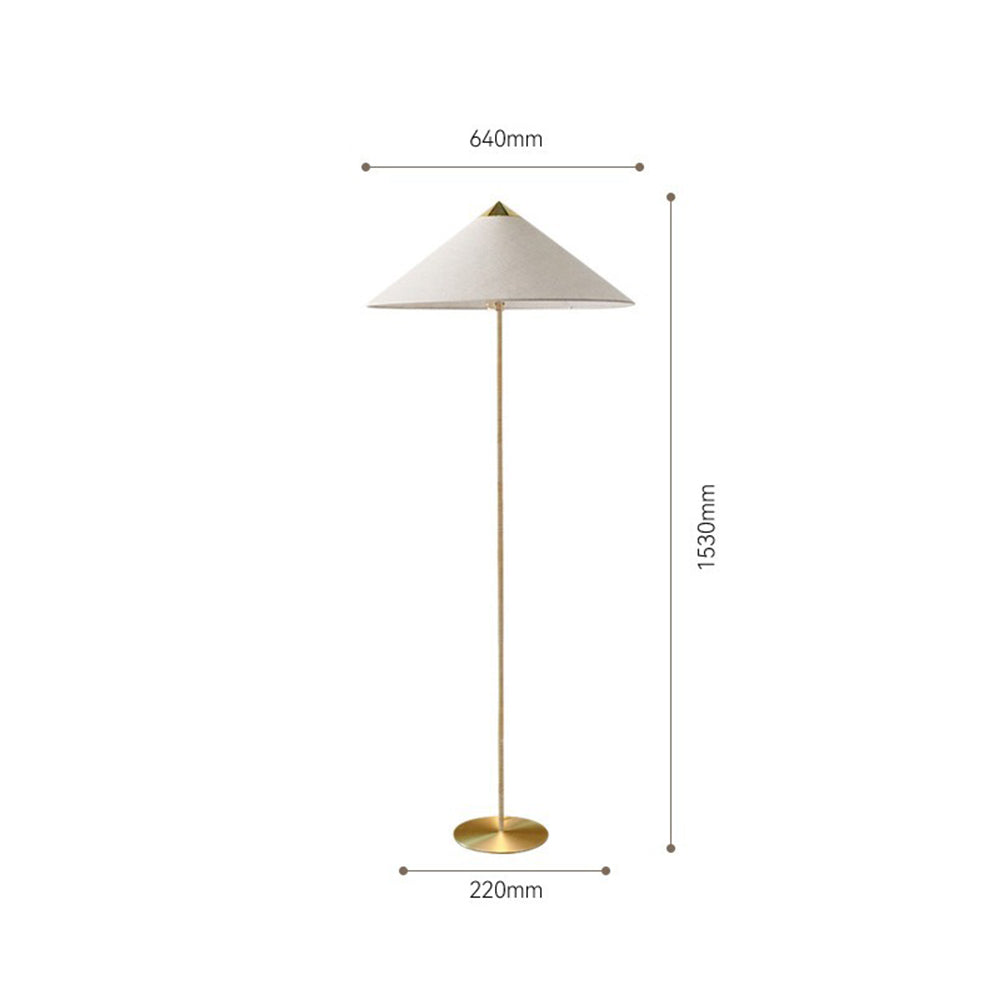 Vintage Rattan Tall Floor lamp For Reading - Lumpaz