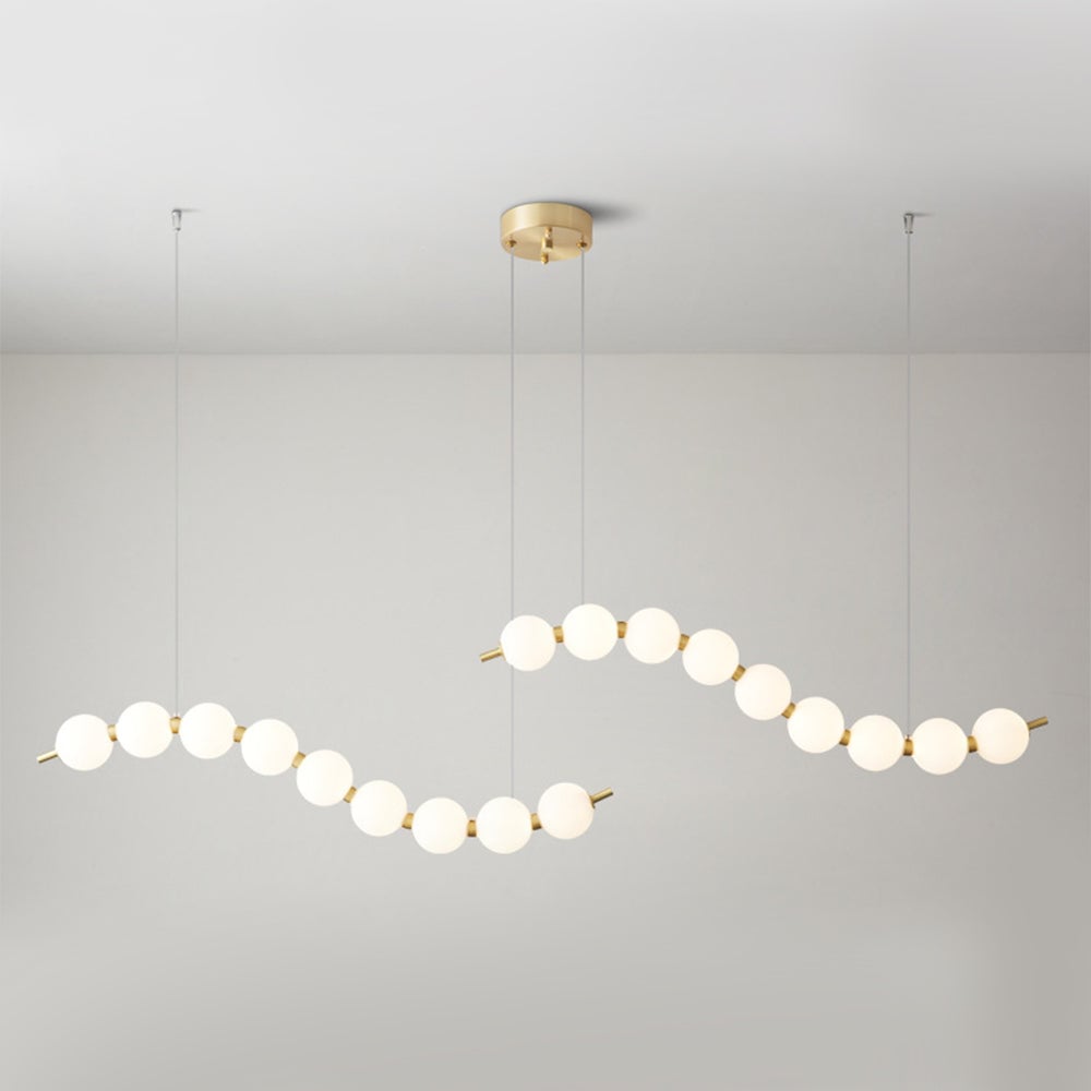 Creative Necklace String White Ball LED Pendant Lights - Lumpaz
