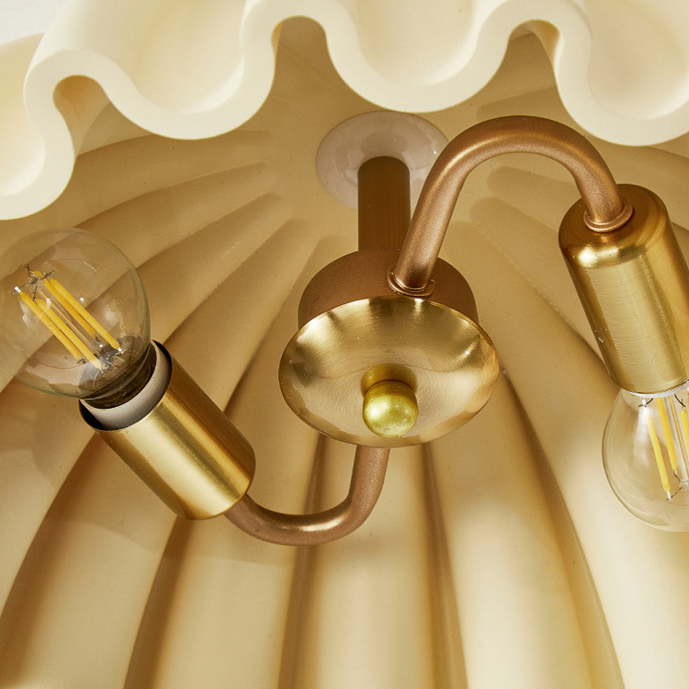 Vintage French Resin Entrance Ceiling Light - Lumpaz