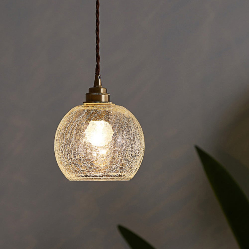 Glass Living Room Small Globe Pendant Light - Lumpaz